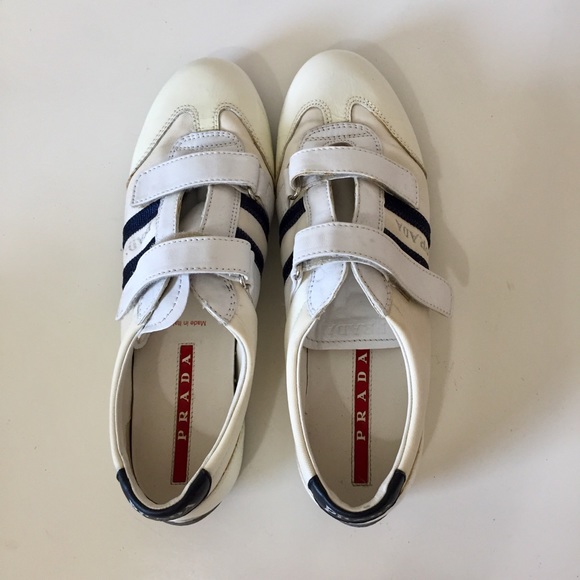 double strap pradas sneakers